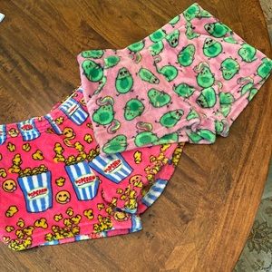 Soft fuzzy lounge shorts